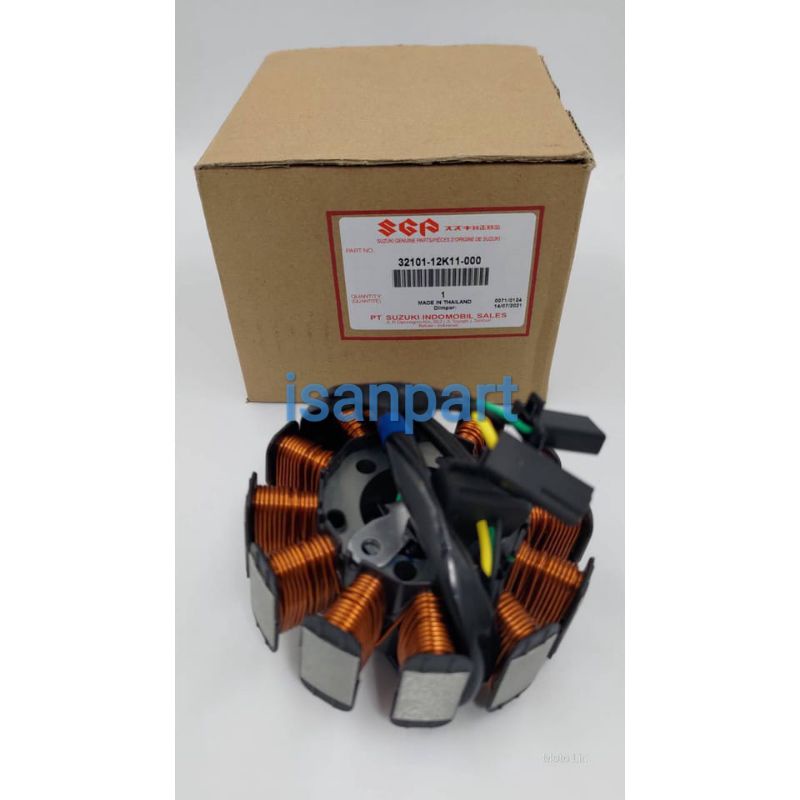 Stator Spul Magnet Satria F150 injeksi GSX 150 Original Suzuki 32101-12K11-000