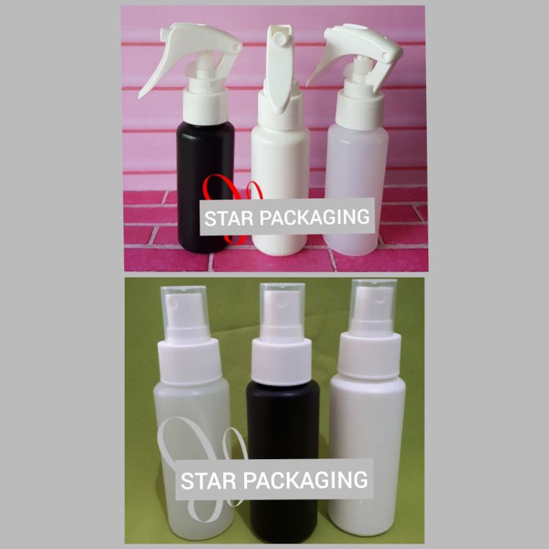 Botol Spray 60ml Botol Spray Trigger 60ml Botol 60ml Natural Tutup Spray Trigger HDPE Baru