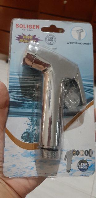 Kepala Jet Shower Warna Nekel Soligen - Kepala Shower Toilet - Kepala Shower Cebok