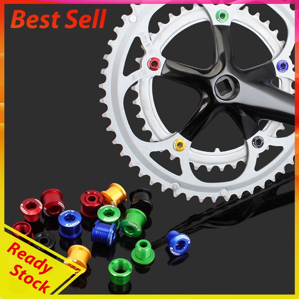 5pcs MTB Bike Chainwheel Screw Aluminum Alloy Bicycle Double Disc Nail Bolt