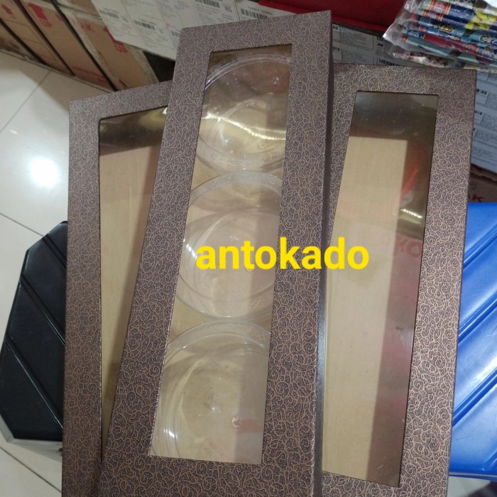 Box Kotak Hampers Toples Kue Kering Isi 3 Toples Bulat 500Gr 007