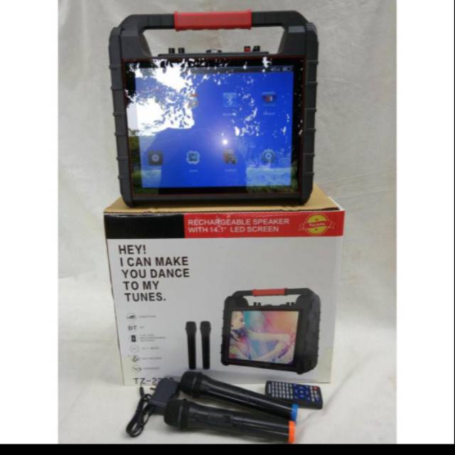 Speaker portable meeting layar 14 inch tz 2202