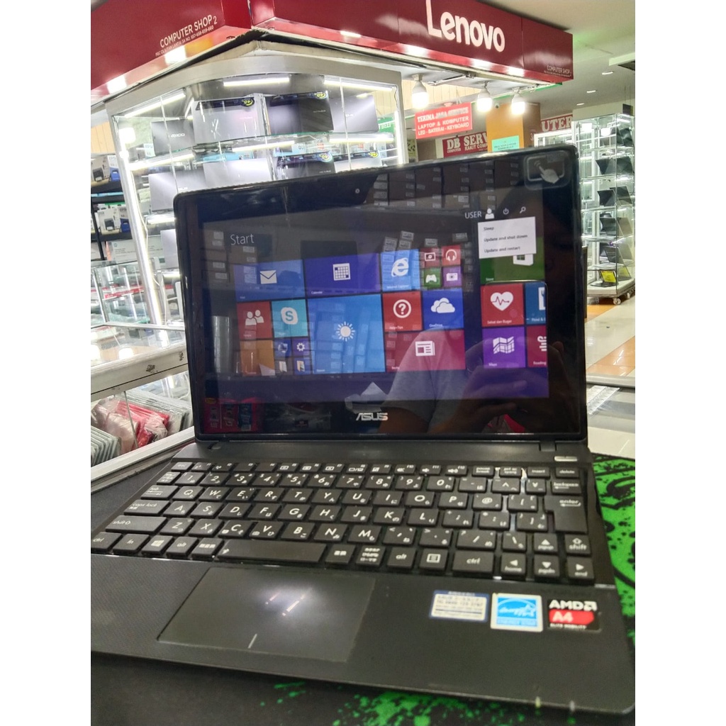 Laptop Leptop Notebook Second Seken Asus AMD A4 touchscreen  termurah Berkualitas