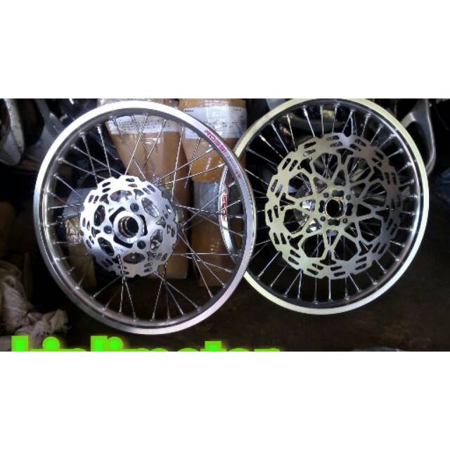 Sepaket Velg jari2 suzuki satria Fu siap pakai