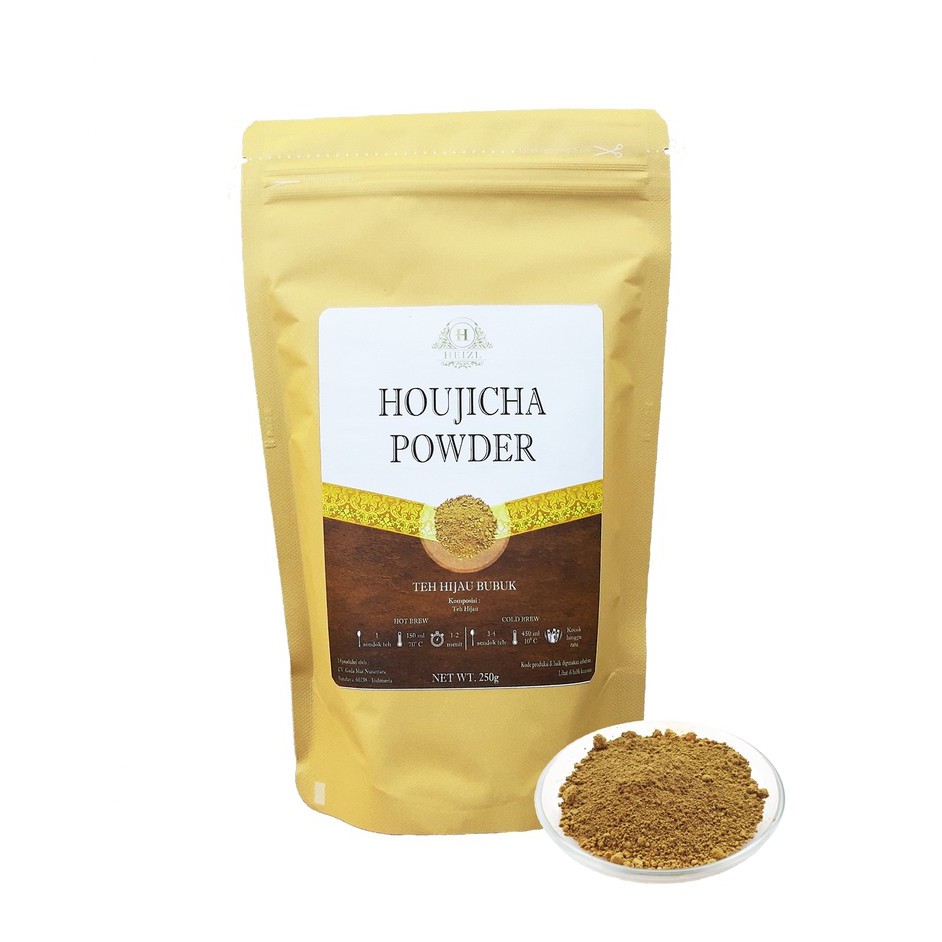 

HEIZL Houjicha Powder Japanese Green Tea ( Teh Hojicha Powder Bubuk ) 250gr