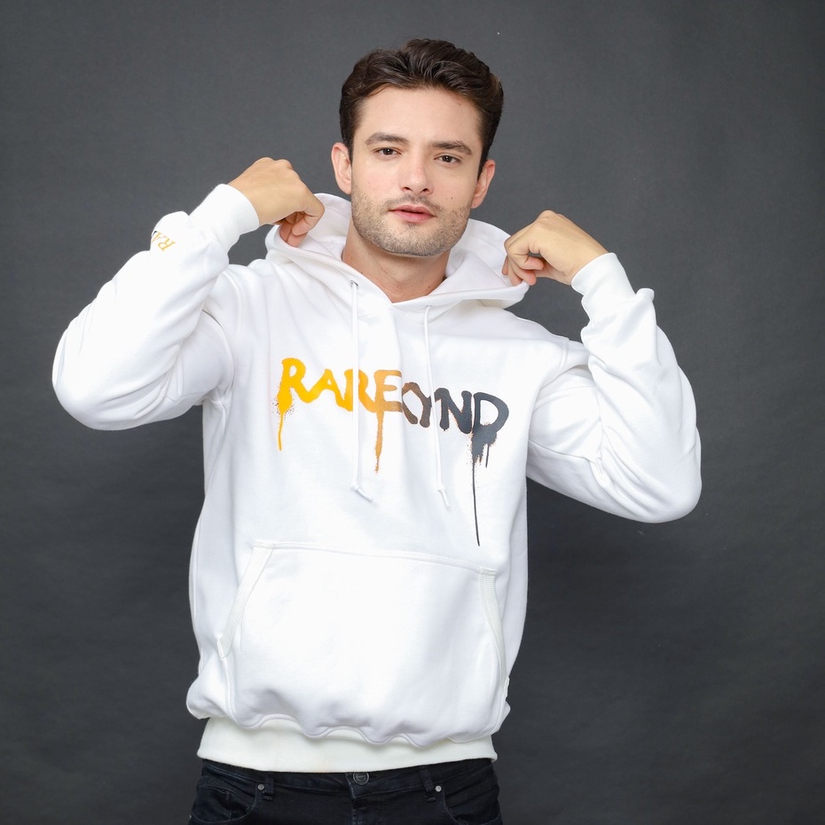 RKYND Hoodie Irena White - Sweater dengan penutup kepala Irena Putih