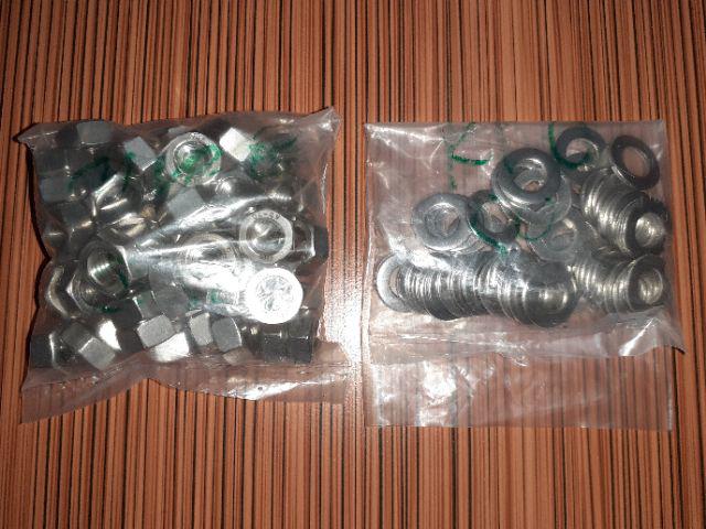 (isi 10pcs) Mur Atau Nut M8 Stainless Steel Ss304