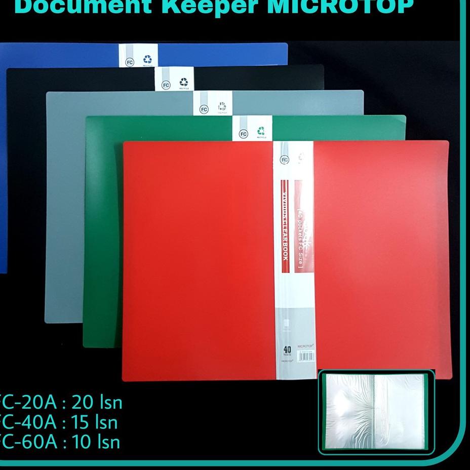 

Miliki SOS Dokumen Keeper MICROF4-60A / Clear Folder / Map Dokumen