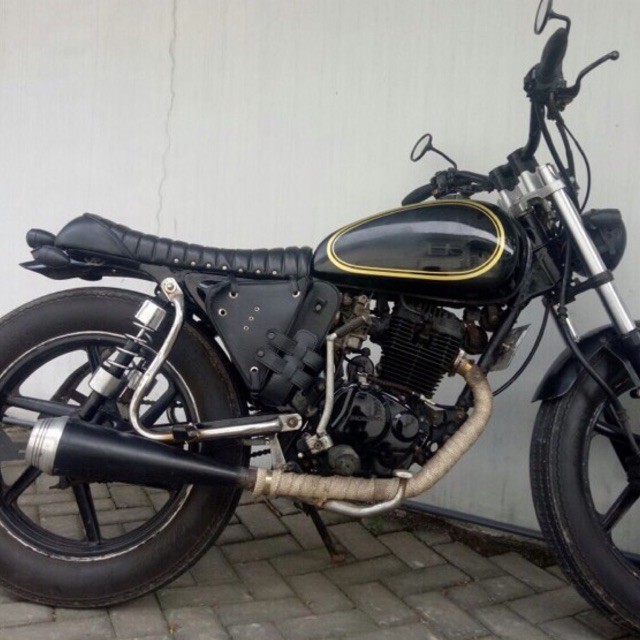 KLASIKUY - Model 02 : Tas Motor Side Bag Samping Motor Klasik Custom Japstyle