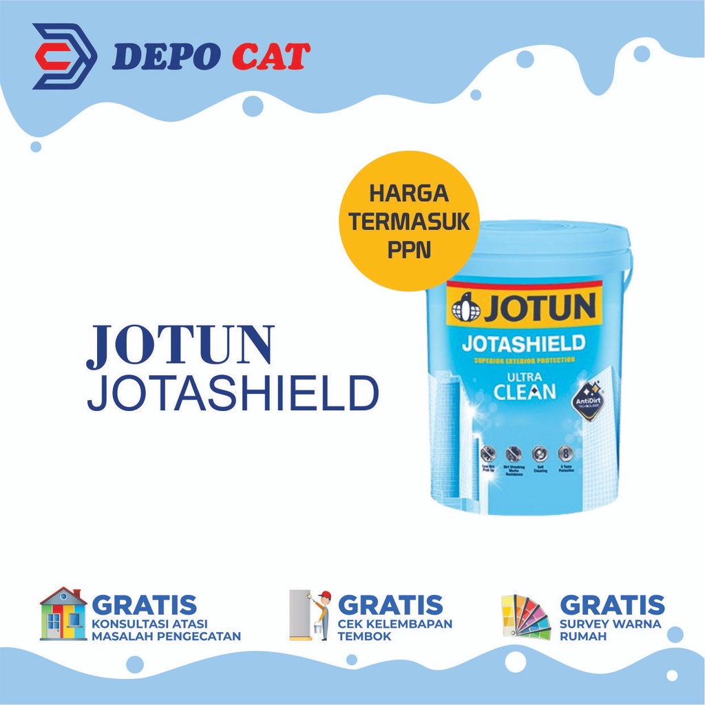 Cat Tembok Exterior Jotun Jotashield Ultra Clean white 2,5 L