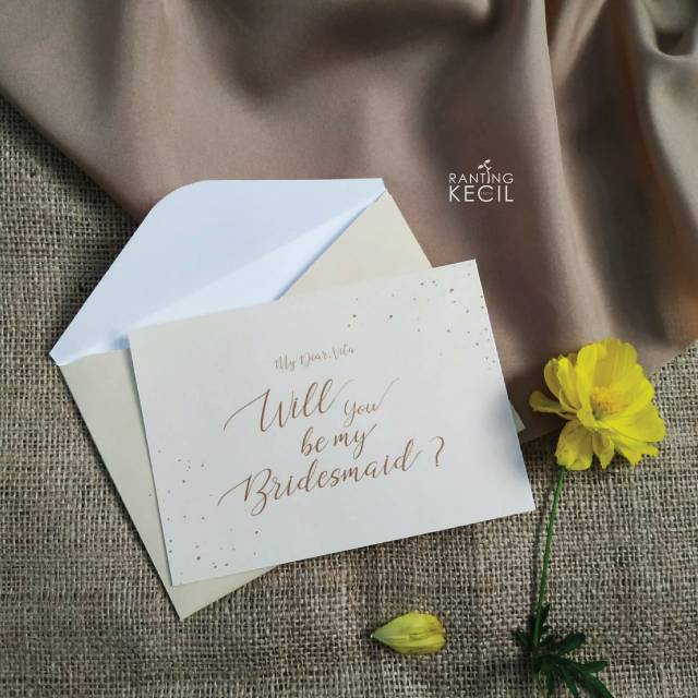 Bridesmaid Card, undangan bridesmaid