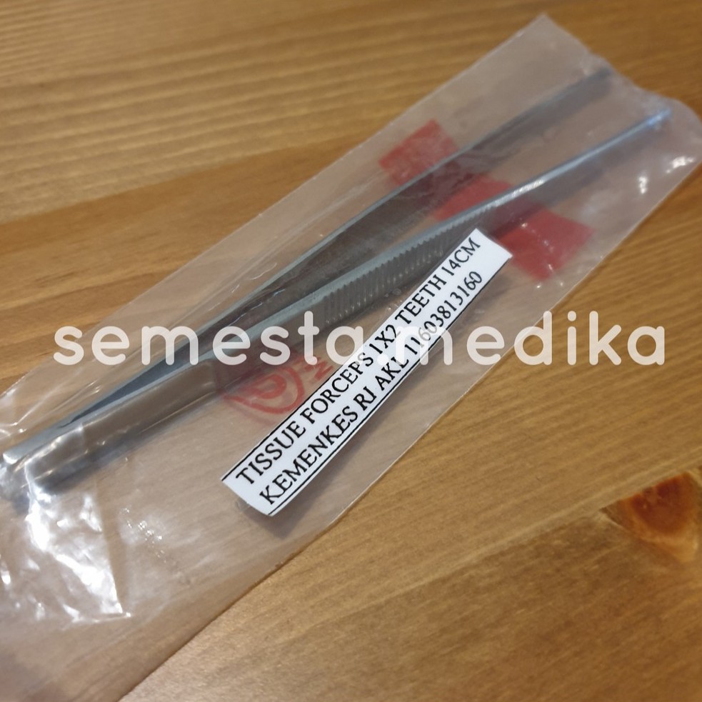 PINSET CIRUGIS / TISSUE FORCEPS 14cm