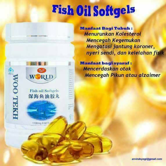 Wootekh Fish Oil Softgel Minyak Ikan Woo Tekh Original Obat Kolesterol Herbal
