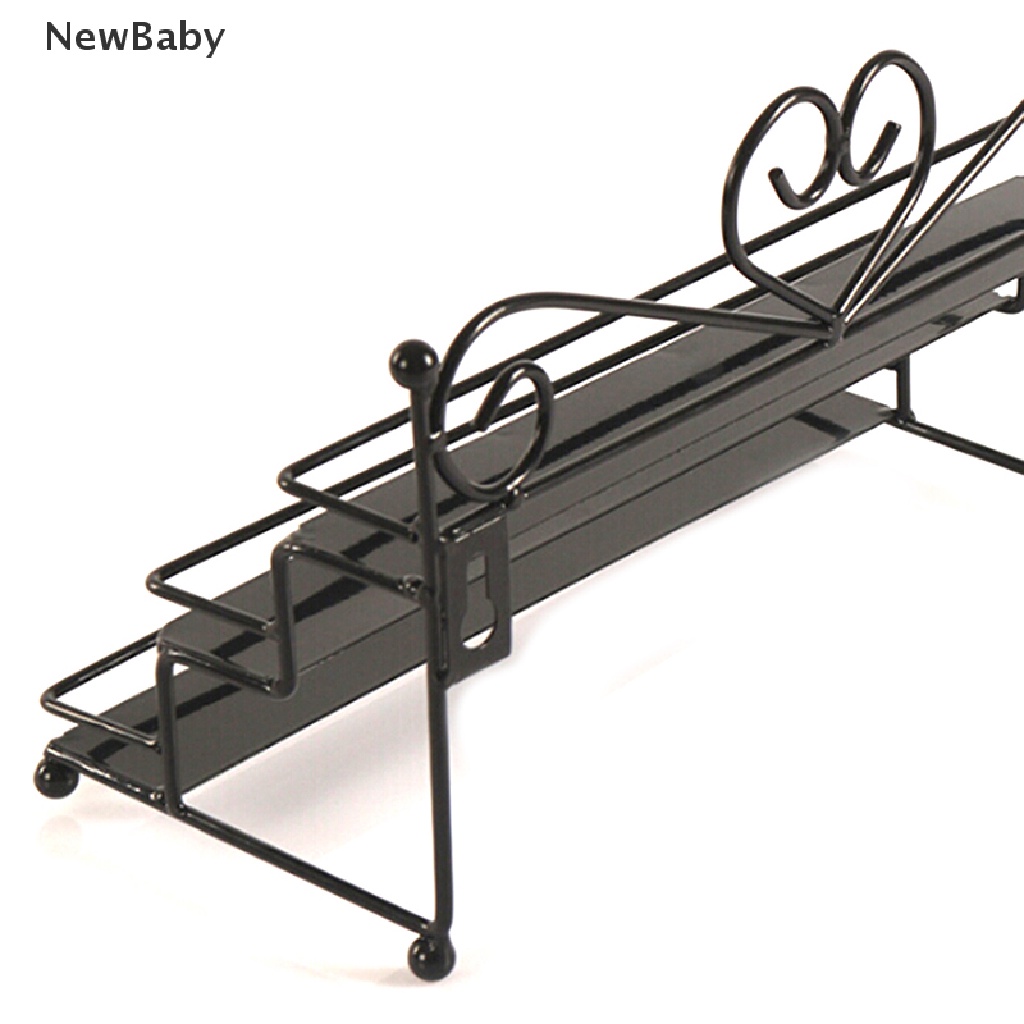 Newbaby Rak Display Kutek 3 Tingkat Bentuk Hati Bahan Metal