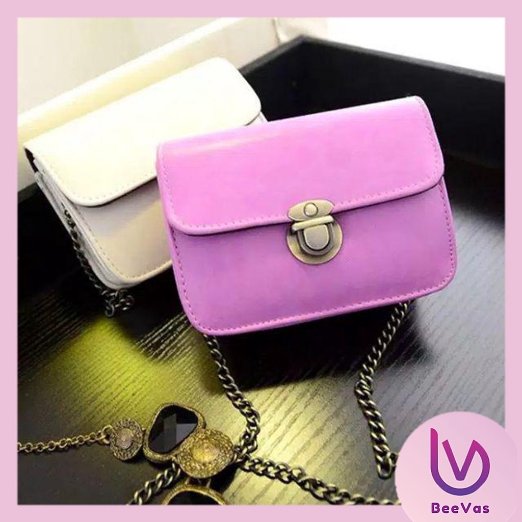 BV• TS243 Tas pundak mini retro retro packet chain mini shoulder bag tas import grosir COD