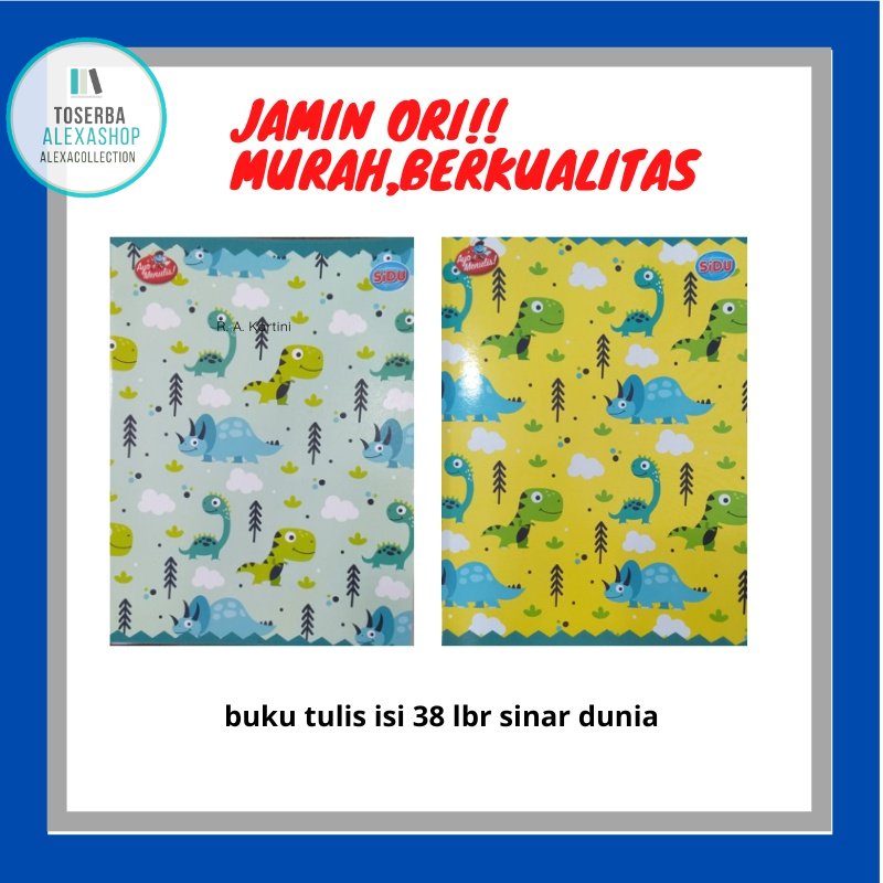 

[Alx] Jual Murah Buku tulis 38 sinar dunia per pak isi 10 buku