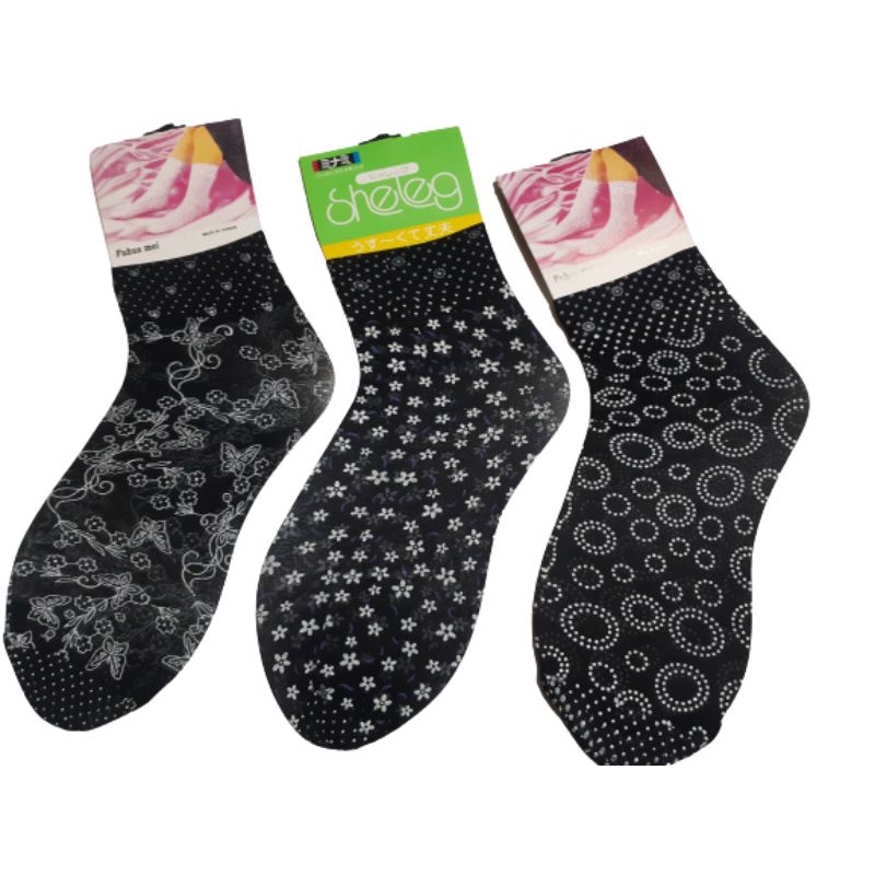 KAOS KAKI STOCKING PENDEK 3/4 MOTIF DEWASA DAN REMAJA /WANITA