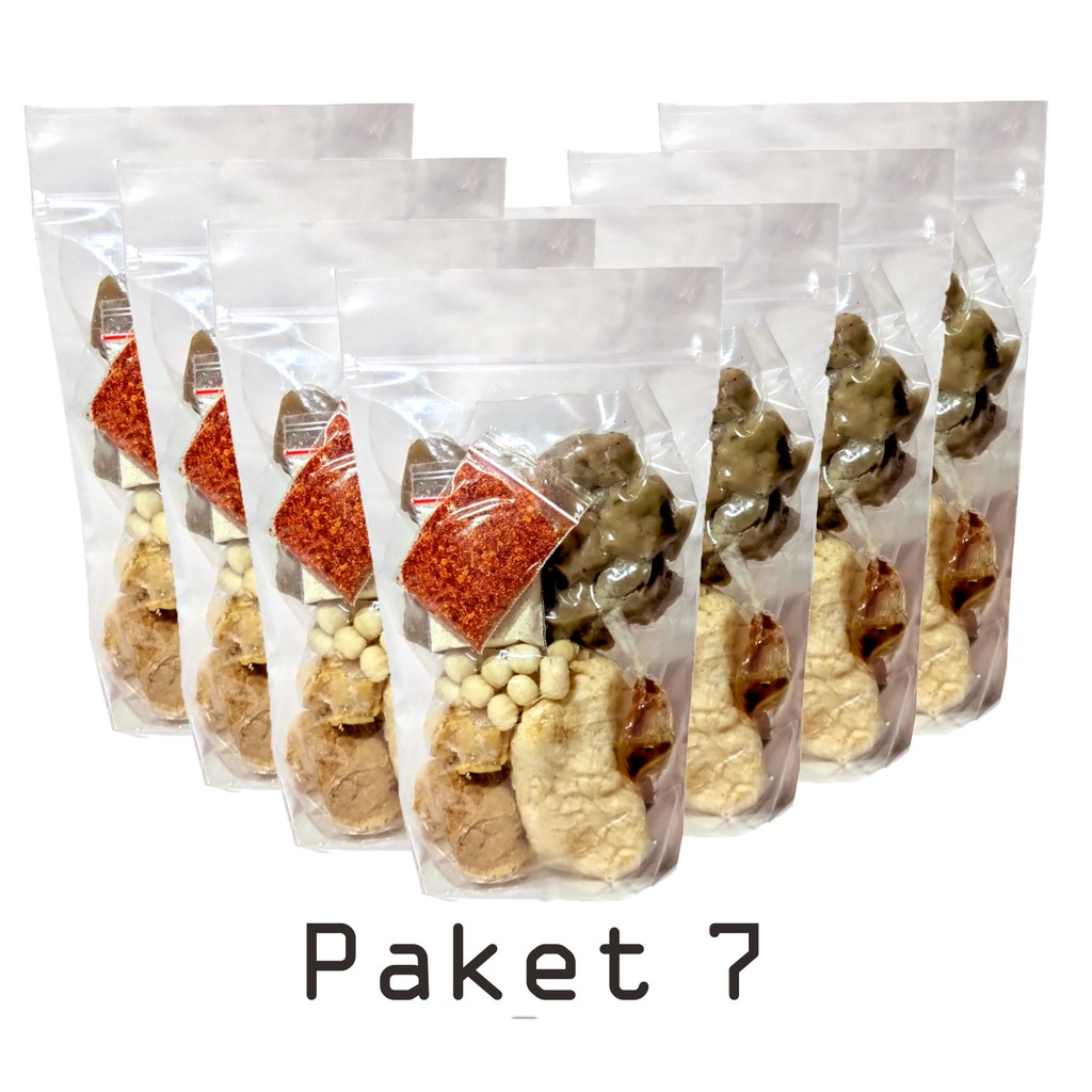 

paket 7 bungkus baso aci tulang rangu