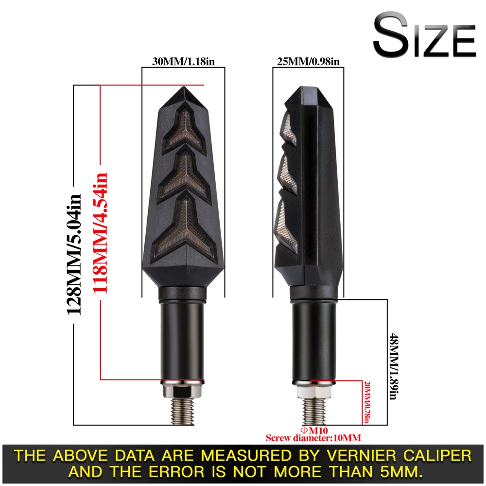 Lampu Sein LED DRL 2 Warna Sen Motor Jalan Running Model Lambo Lamborghini Pesawat Jet Moge Motor Laki KC031