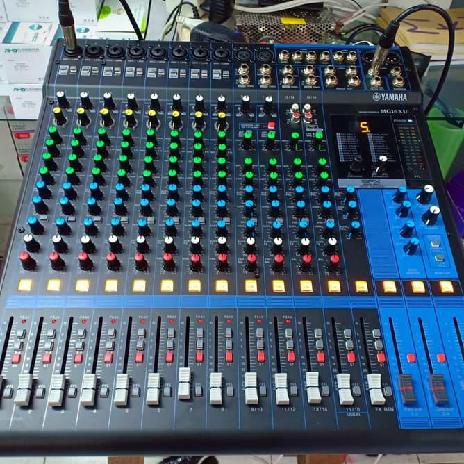 Audio Mixer Yamaha Mg 16 Xu Yamaha Mg16xu Mg 16xu 16 Channel Shopee Indonesia