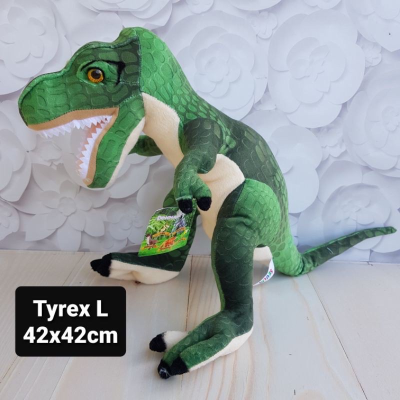 BONEKA DINOSAURUS DINO TYREX TREX L 42 CM