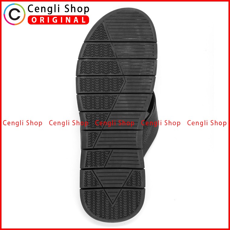 ANDREW SANDAL JEPIT PRIA TERBARU ORIGINAL CASUAL KULIT HITAM ANM11