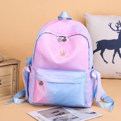 Tas Ransel Wanita Sekolah Backpack Starry Sky Import Murah