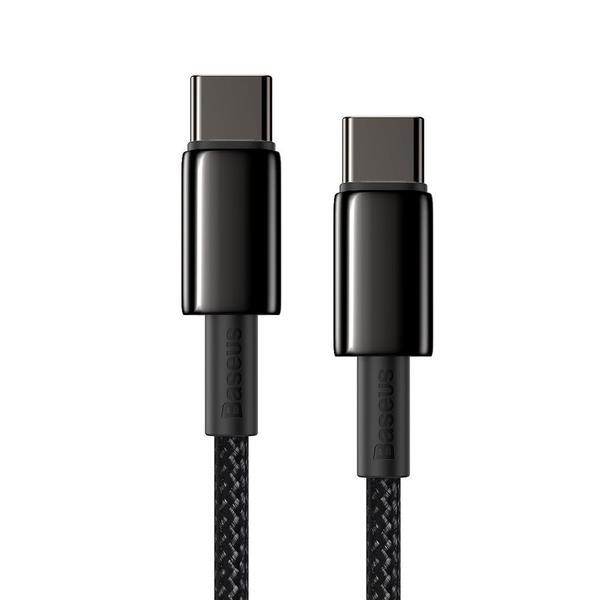 BASEUS ORIGINAL Kabel Data Tungsten Gold Type C to Type C 100W 5A Super Fast Charging Samsung Oppo