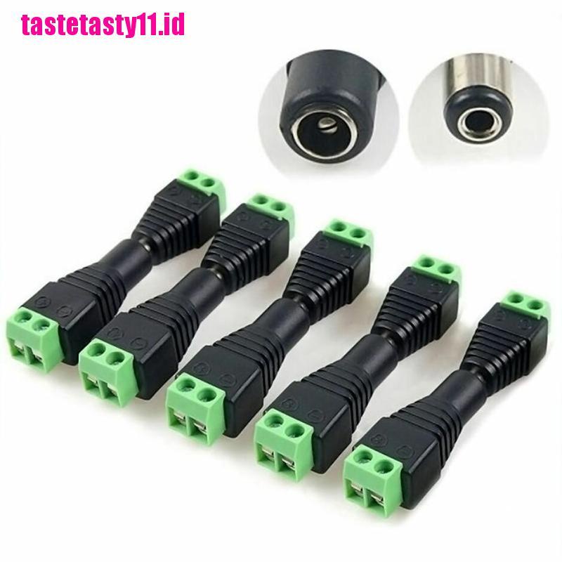 Adapter Konektor Power Supply DC 12V 10X Untuk LED Strip 5050 3528