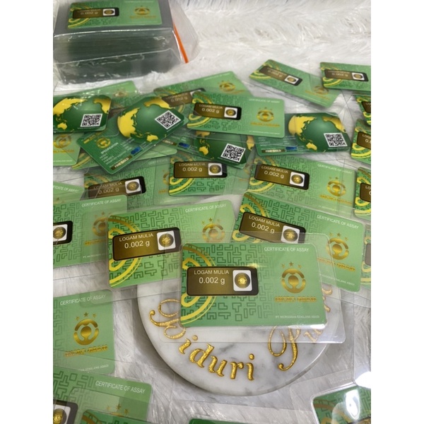 EMAS MINI MICRO GRAM 0.002gram LOGAM MULIA 24KARAT DIJAMIN ASLI ORIGINAL TERMURAH SOUVENIR GIFT HADIAH KADO MINI GOLD / MINI GRAM / BABY GOLD TOKO EMAS