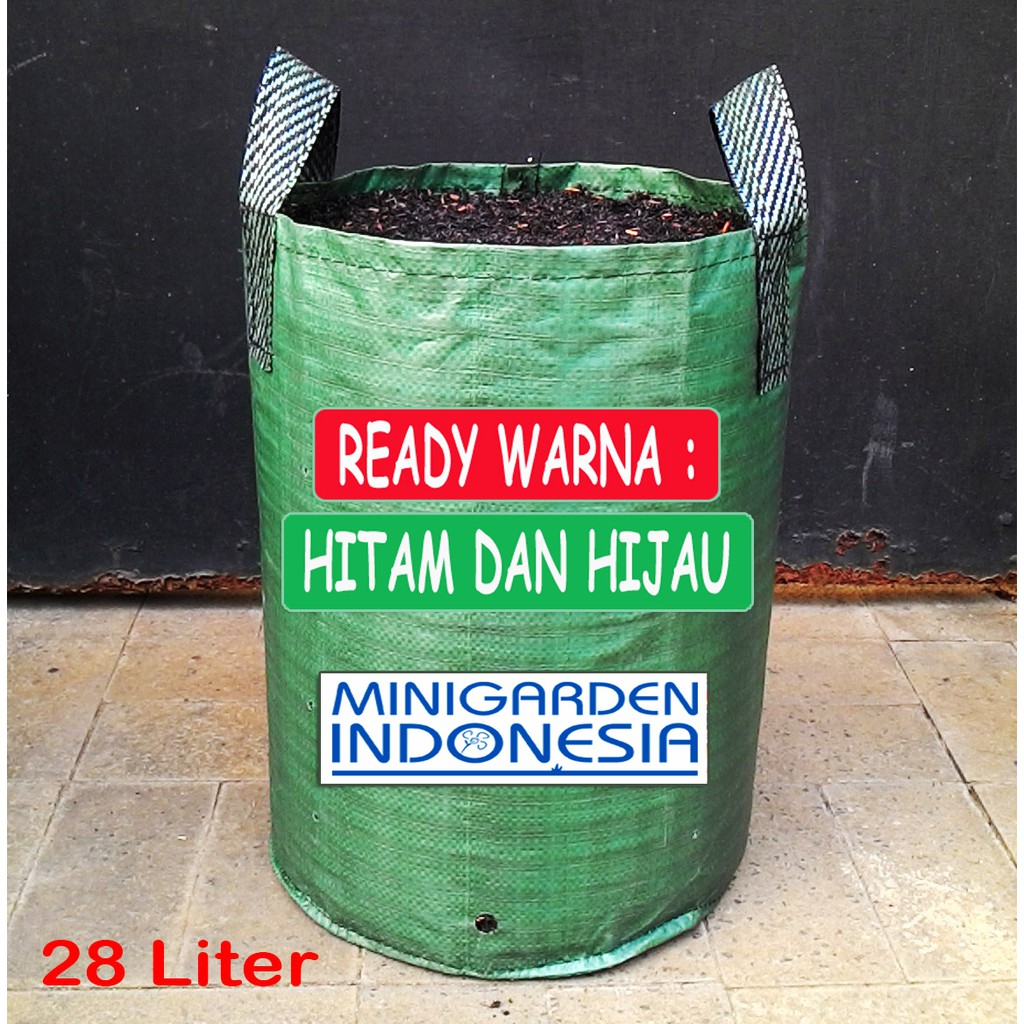 Planter bag 28 Liter EASY GROW planterbag 28liter easygrow  kantong Pot polybag semai benih bibit Tanaman bunga sayuran buah planter bag