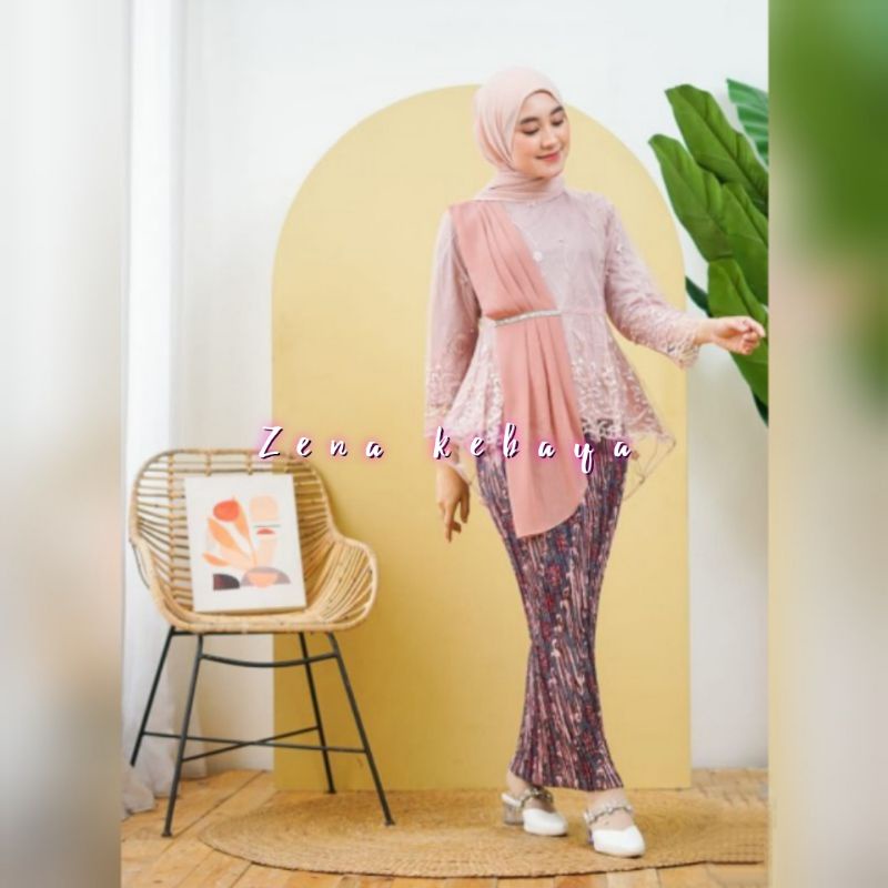 SET KEBAYA AURORA SELENDANG KEBAYA MODERN KEBAYA WISUDA KEBAYA PESTA