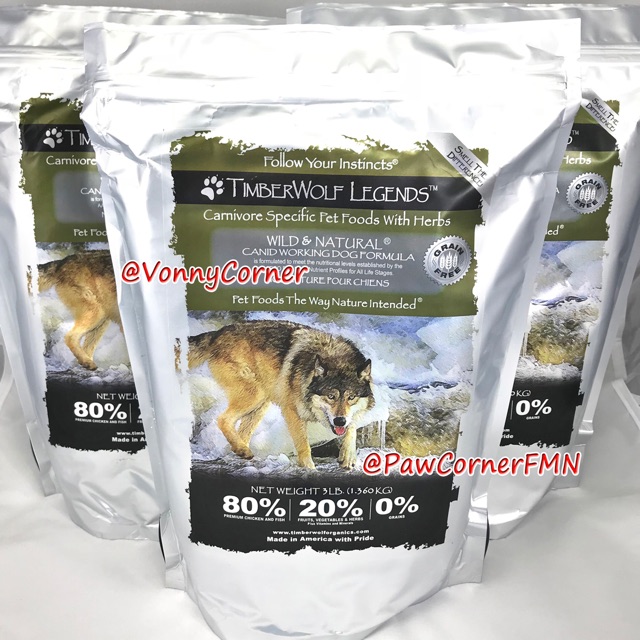 Timberwolf Legend Wild Natural Formula Super Premium Dog Food