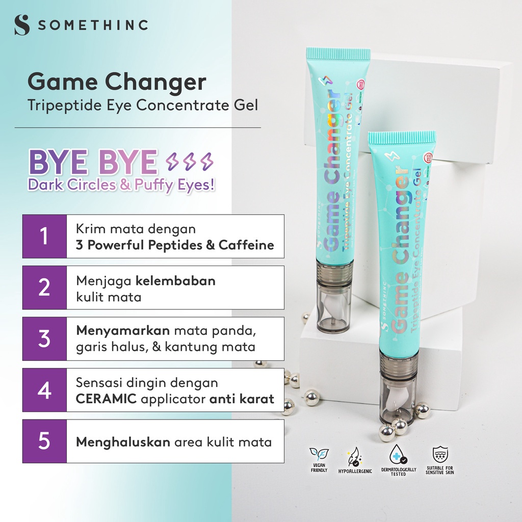 Somethinc Game Changer Tripeptide Eye Concentrate Gel / Serum Mata - 20 ml