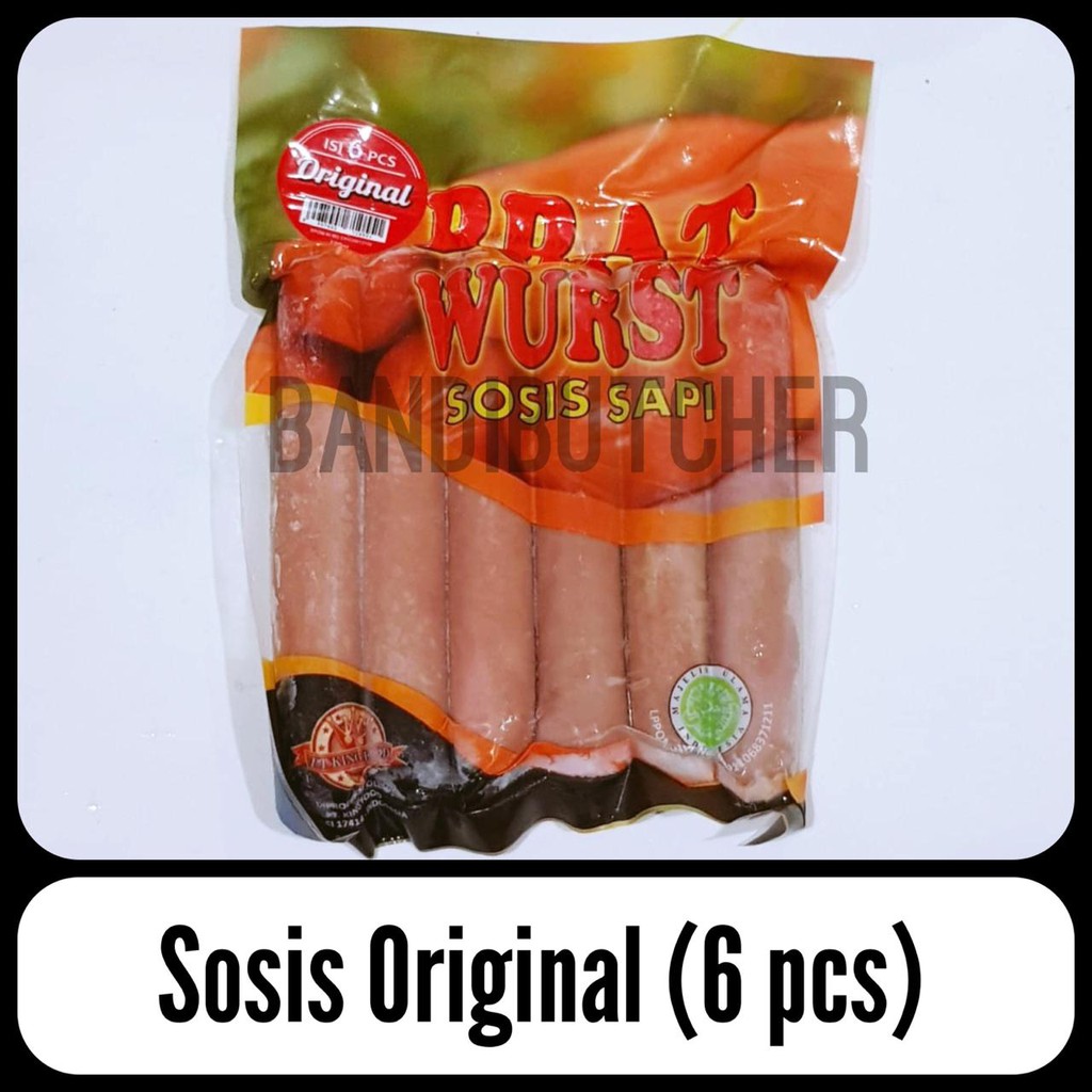 Sosis Sapi Original - Beef Sausage Bakar Bratwurst Original King Food