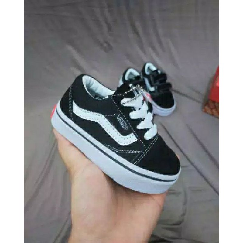 (KUALITAS IMPORT) READY 16s/d35 SEPATU VANS ANAK OLD SCHOOL ANAK LAKI  ANAK PEREMPUAN TALI &amp; PREKAT