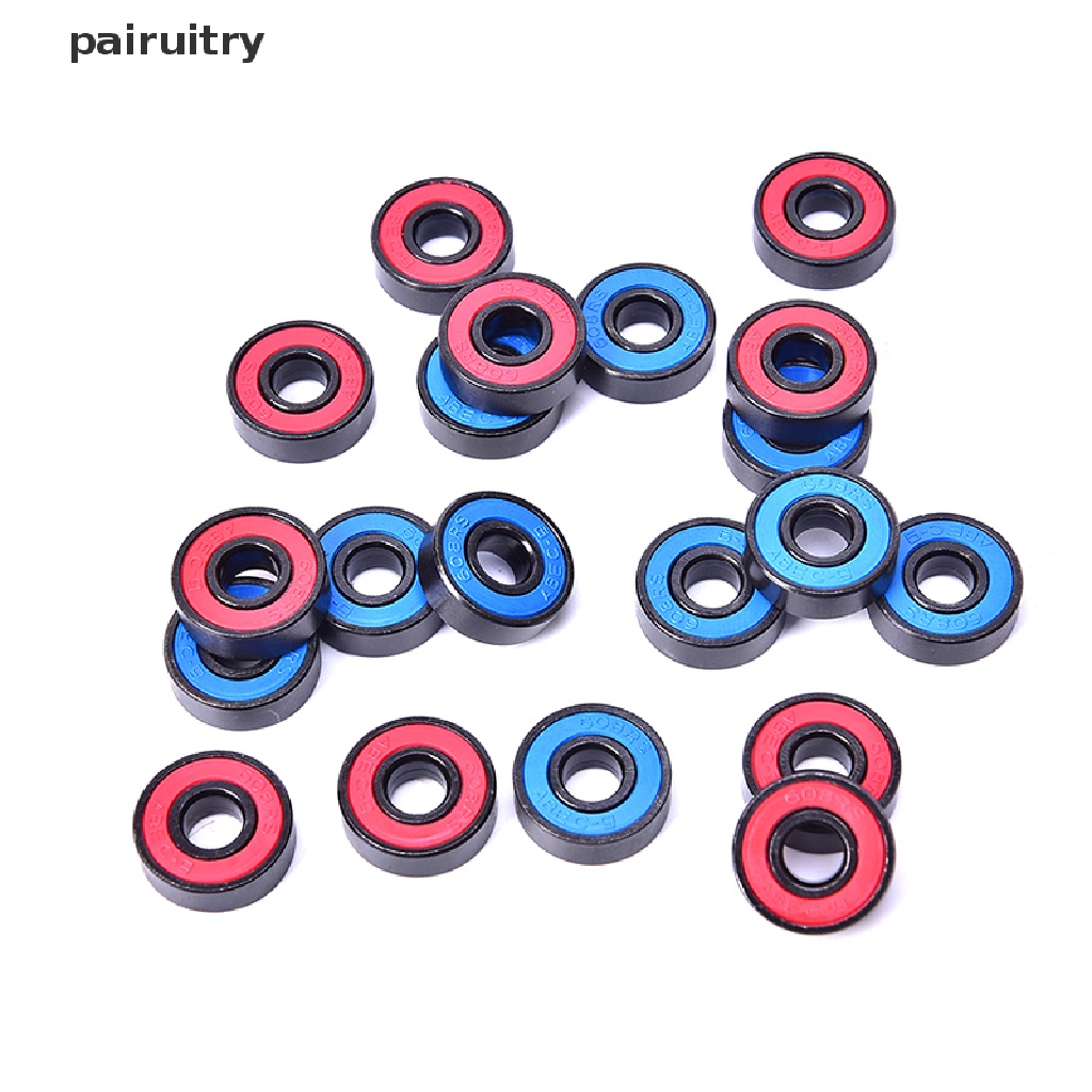 Prt 10Pcs / set 608 2RS Bearing Deep Groove Steel Seal Ball 608RS 608-2RS PRT