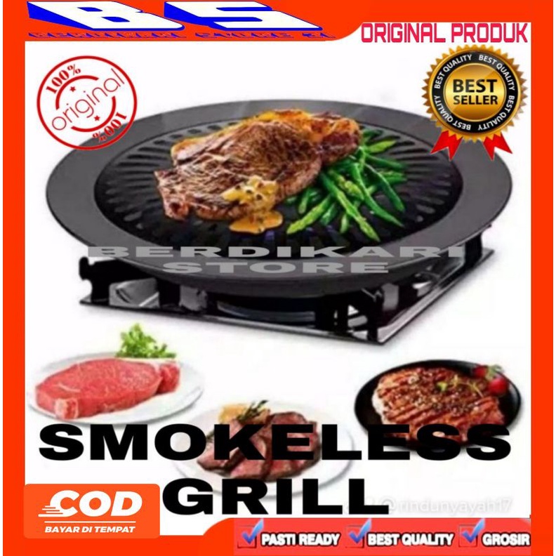 [GROSIR ] GRILL PAN PANGGANG PANGGANGAN DAGING SMOKELESS BBQ