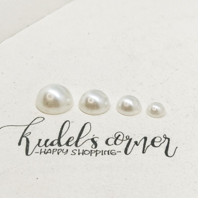 25gr Mutbel/ half pearl/ mutiara belah/ mutiara jahit lubang/ mutiara tempel6mm-12mm