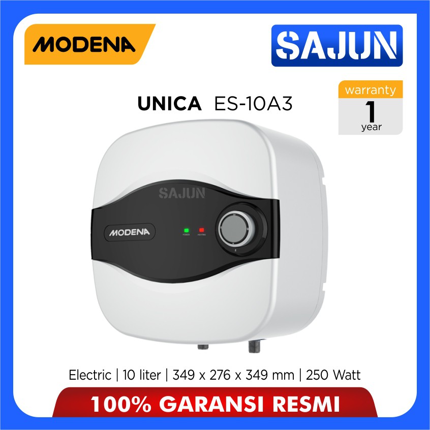 Modena Electric Water Heater ES10A3 Kapasitas 10 Liter ES-10A3 ( BONUS SHOWER )