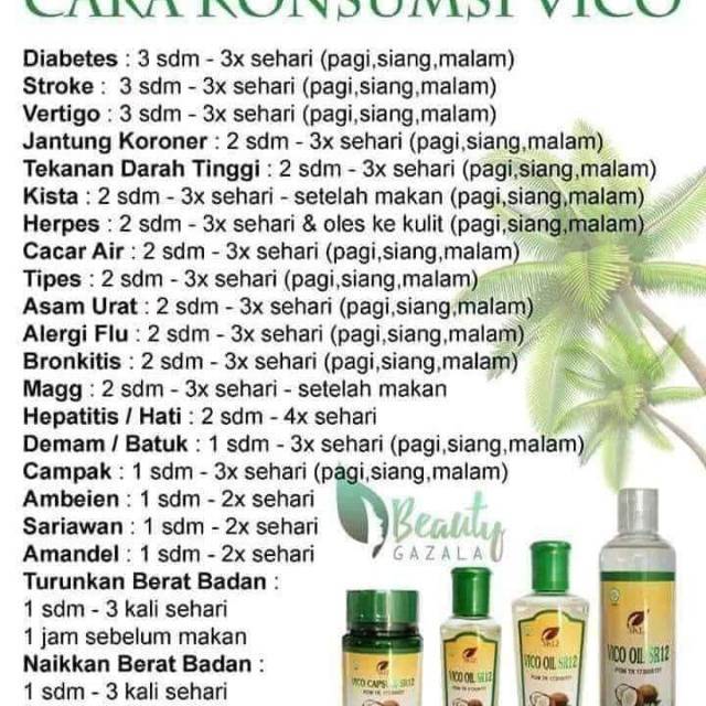Vico ( virgin coconut oil ) SR12/ cair/ kapsul