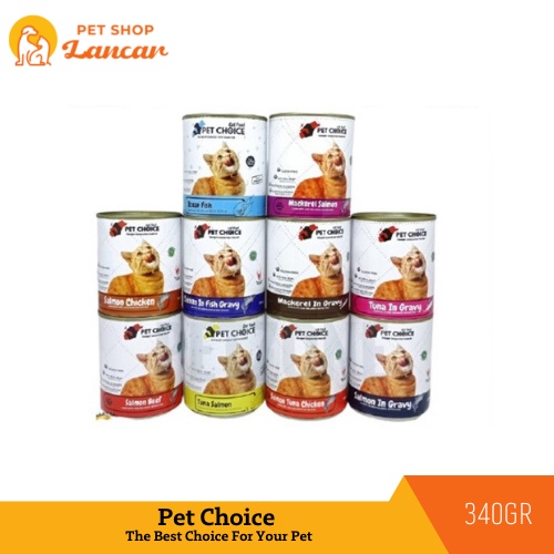 Pet Choice Makanan Kucing Basah 340gr Mackerel In Gravy