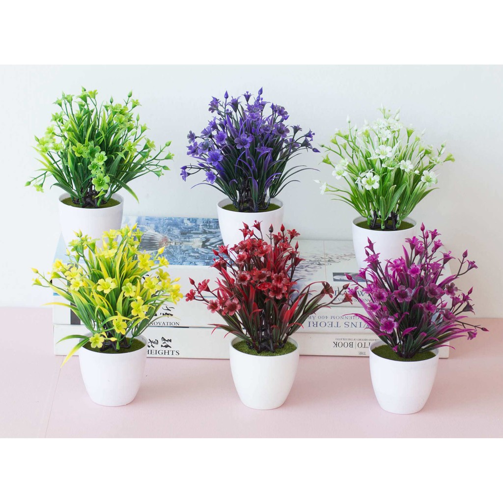 Vas Bunga Kecil / Pot Bunga / Tanaman Hias / Bunga Plastik / Pot Bunga