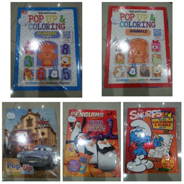 

Pop up and colouring, colouring and puzzle, colouring fun