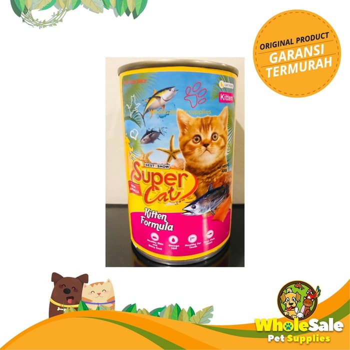 Makanan Kucing Super Cat Kitten Formula 400gr Shopee Indonesia