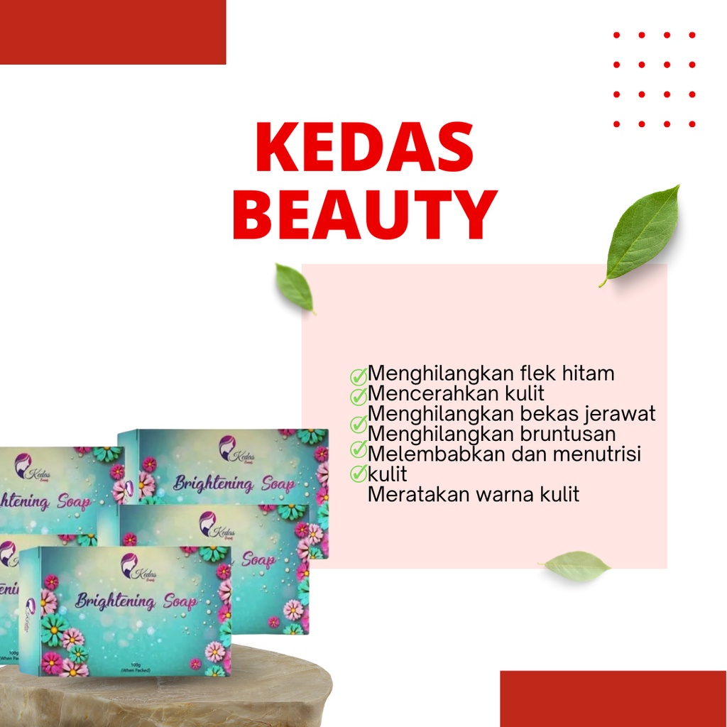sabun kedas beauty paket glowing kedas beauty   skincare viral   skincare terlaris bpom viral