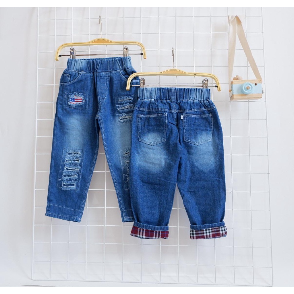 Dezata  Brian Pants- Celana Panjang Jeans Anak 1-10 Tahun Celana Panjang Anak Celana Stik Balik