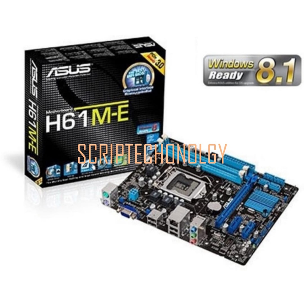 MotherboarrdSC  Asus H61 M-E Garansi 1th