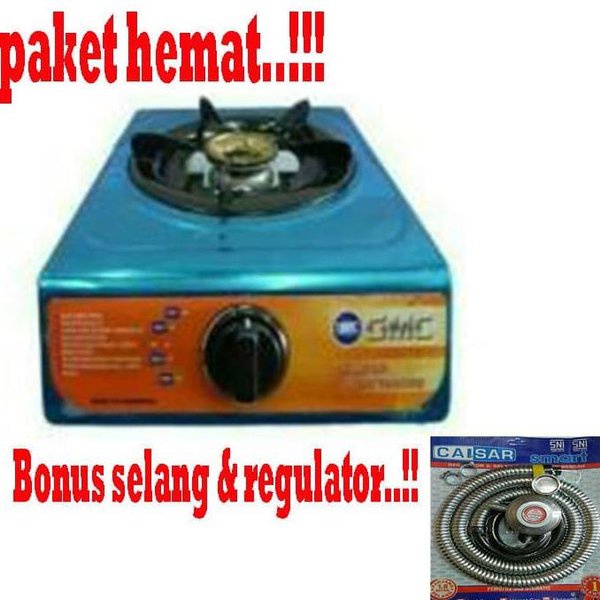 Kompor Gas GMC BM 020 1 TUNGKU+ Selang Paket Winn Gas (PAKET HEMAT)