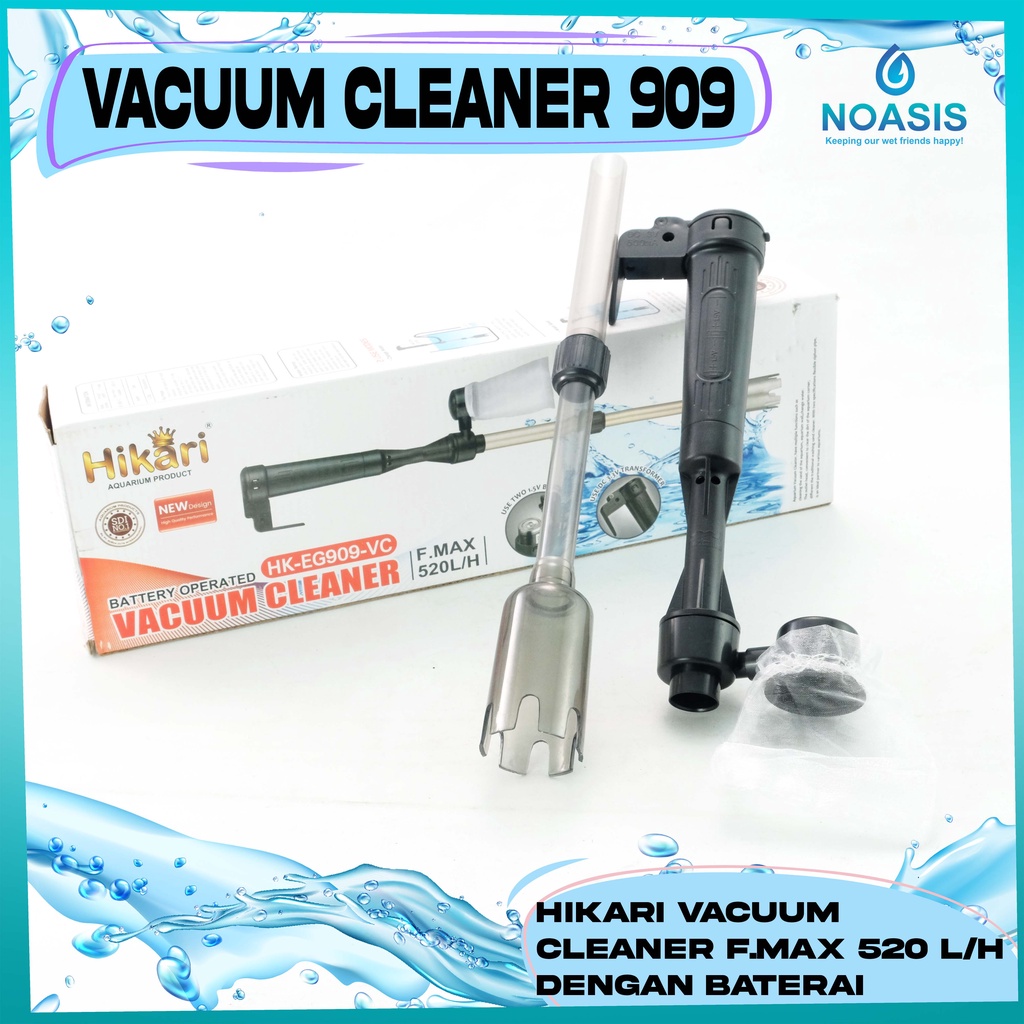 909 POMPA PEMBERSIH OTOMATIS AQUARIUM DENGAN BATERAI VACUUM CLEANER PUMP